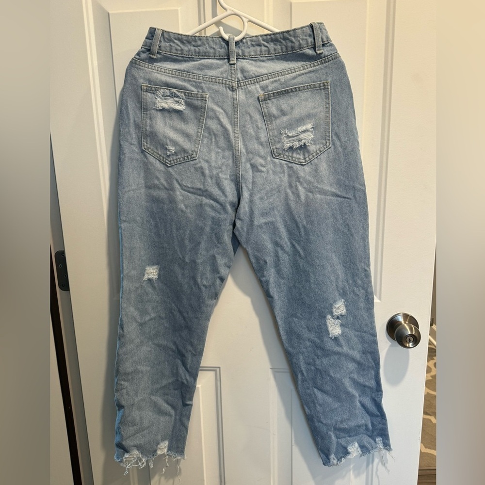 Brand New without tags | Women's high waisted | distressed jeans | size Medium - Picture 2 of 13